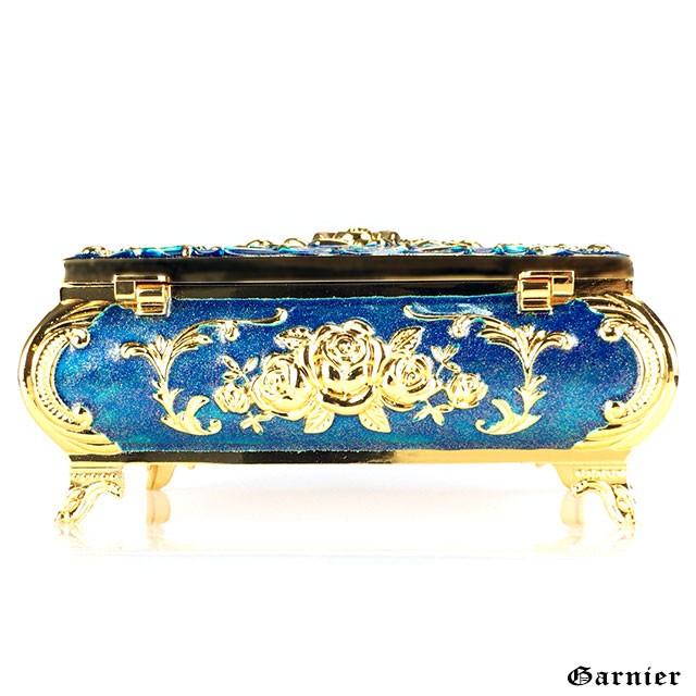 アンティーク ブロンズ製 薔薇モチーフジュエリーBOX アンティーク