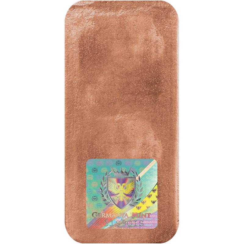 新品) ポーランド ゲルマニア 純銅 赤金 1キロ キャスト バー