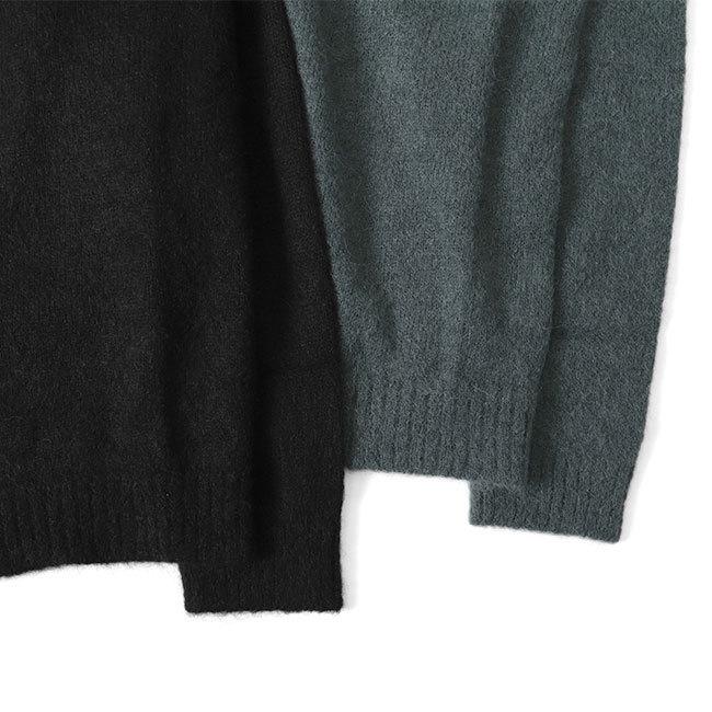 ATON エイトン アルパカウール クルーネック セーター KRAGIW0802