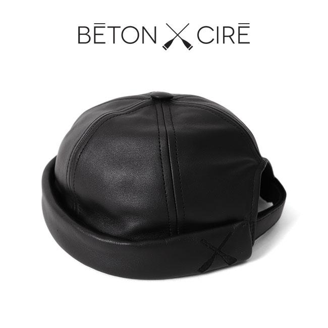 TIME SALE] BETON CIRE ベトンシレ MIKI ミキ レザー セーラーハット