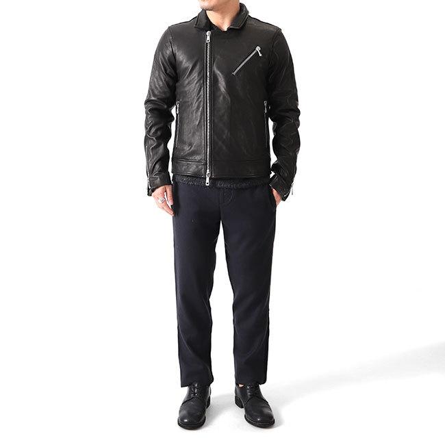 GIORGIO BRATO ジョルジオブラット ラムレザー ダブルライダース