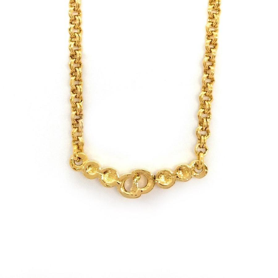 クリスチャンディオール Christian Dior CDロゴ 4P ラインストーン