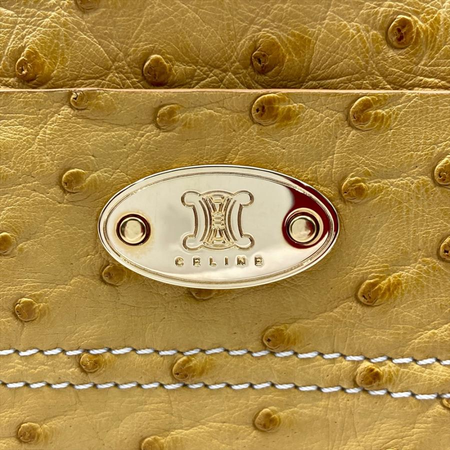CELINE（セリーヌ） ブギーバック ハンドバッグ オーストリッチ
