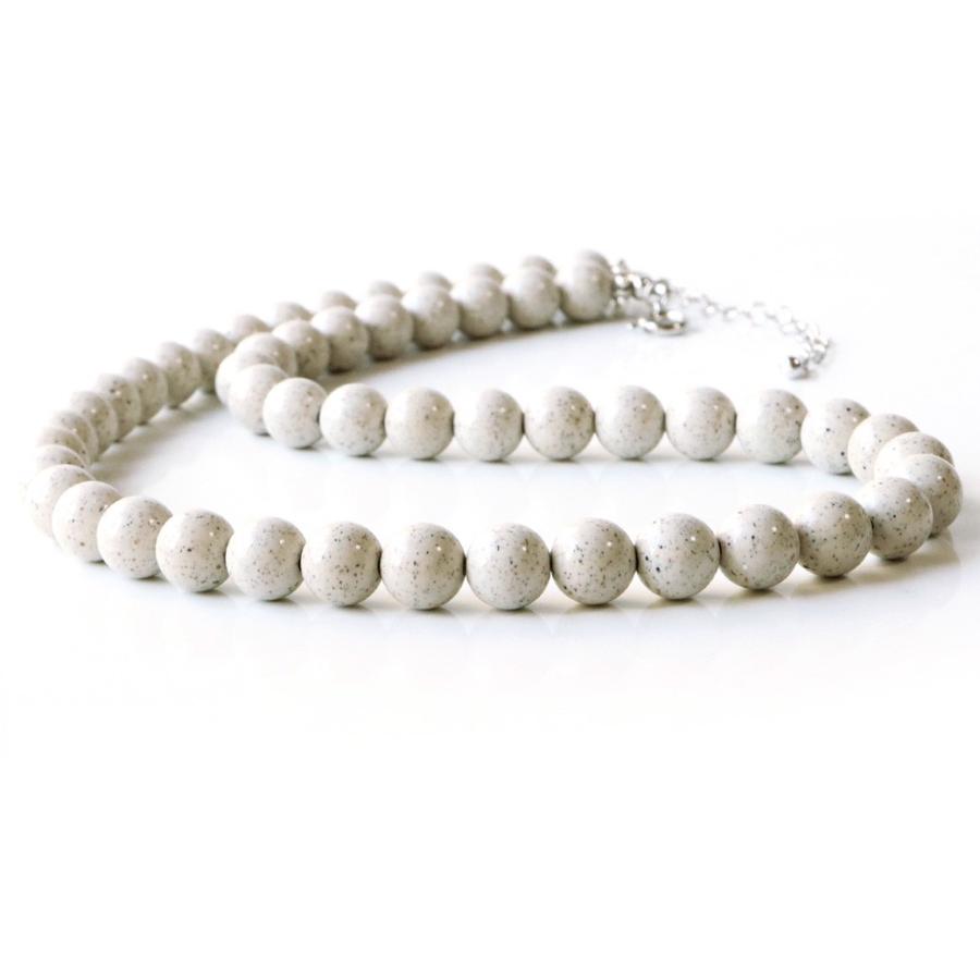 GOLD STONE 北投石 ネックレス 8mm 40cm 台湾産 台湾産 マイナスイオン