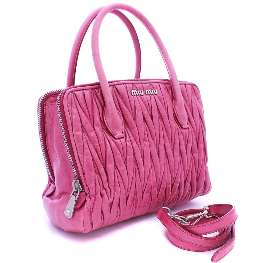 miu miu（ミュウミュウ） マテラッセ 2WAY ハンドバッグ レディース