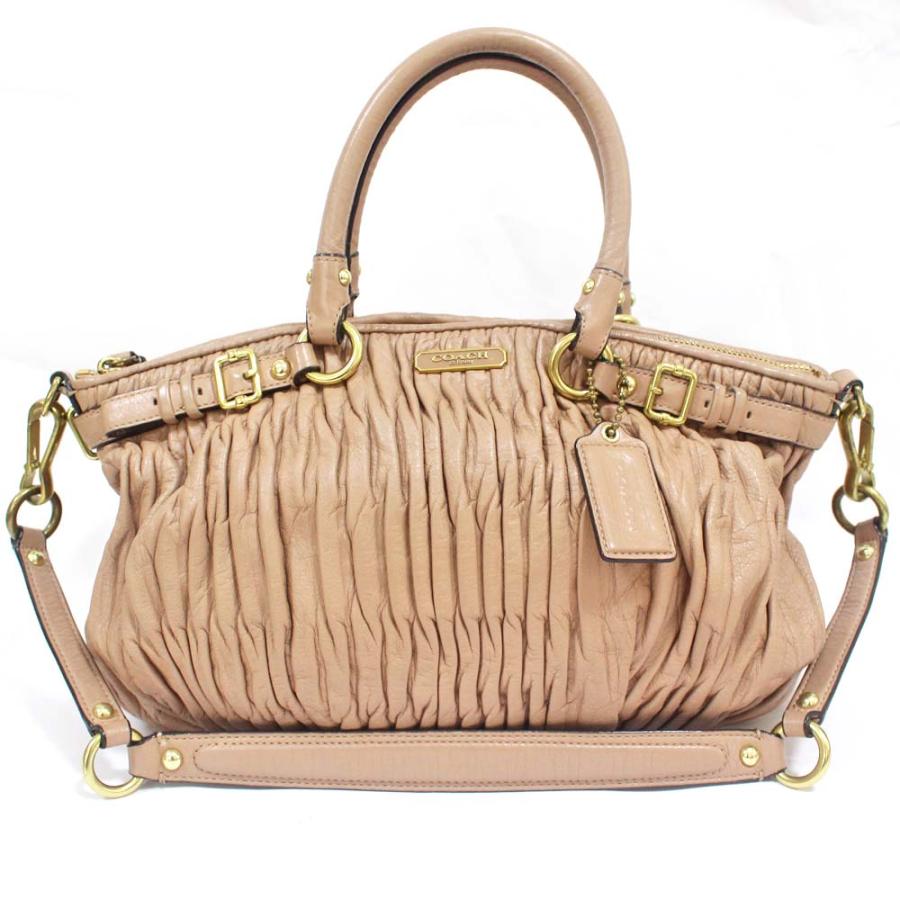 COACH（コーチ） 2WAY マディソン ギャザー ショルダーバッグ