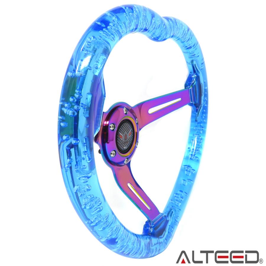 ALTEED（アルティード） ハート型ステアリング 青色アクアデザイン