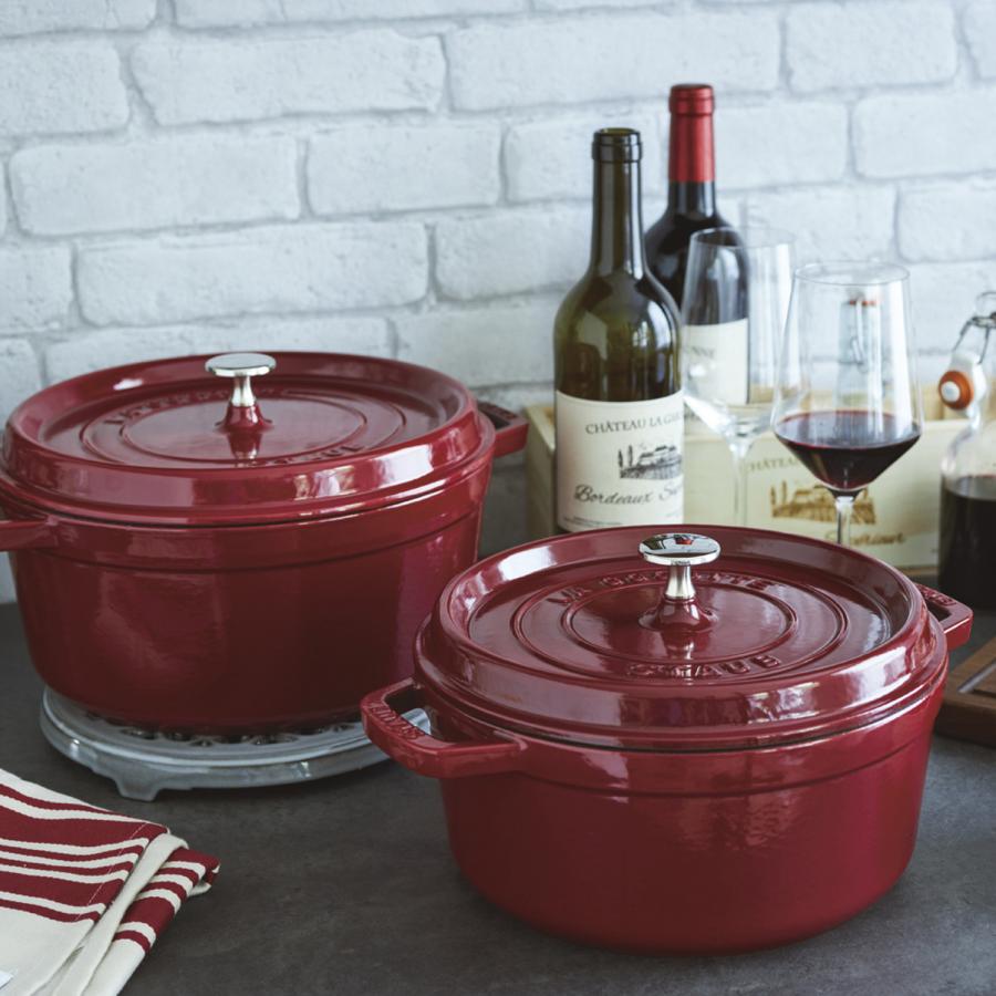 Staub（ストウブ） 鍋 ラウンド ホーロー鍋 ピコ ココット 2.6L 22cm