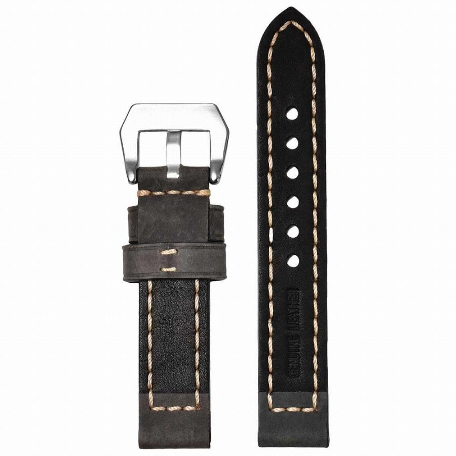 For PANERAI パネライ向け 社外品 交換用 腕時計ベルト レザーベルト