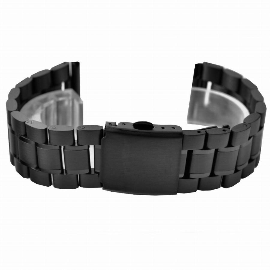 For SEIKO セイコー 交換用 腕時計ベルト 汎用品 ステンレスベルト 幅