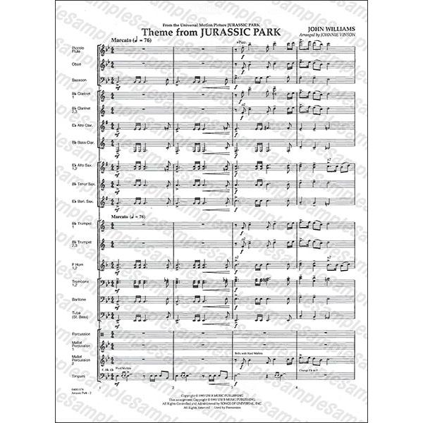 楽譜 「ジュラシック・パーク」メインテーマ （「ジュラシック・パーク