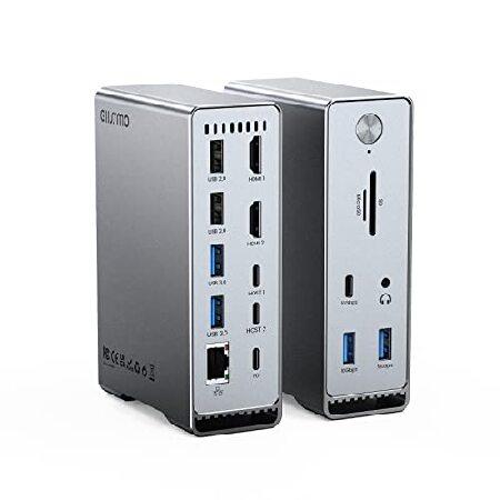 5E01 GIISSMO Macbook Pro/Air 14-IN-2 USB C ドッキングステーション