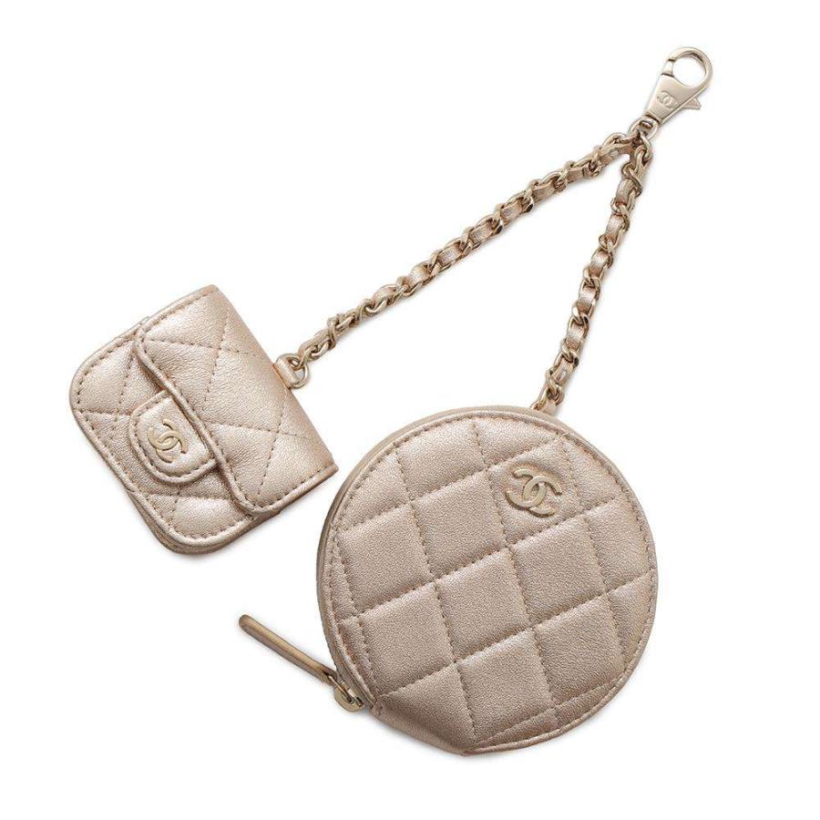 シャネル ノベルティ コインケース Airpodsproケース レザー CHANEL