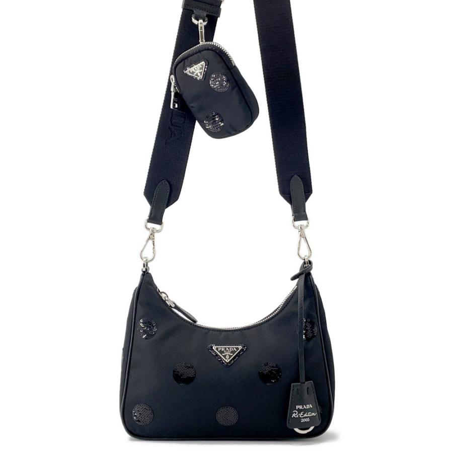 プラダ ショルダーバッグ Re-Edition 2005 Re-Nylon ポルカドット