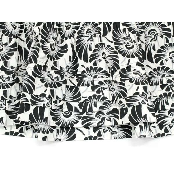 PRADA（プラダ） ワンピース フラワー柄 モノクロ シャツワンピース