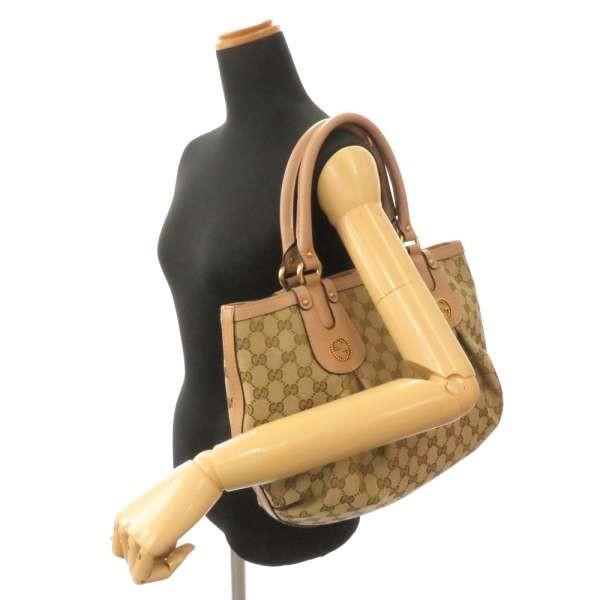 GUCCI（グッチ） ハンドバッグ スカーレット GGキャンバス ベージュ