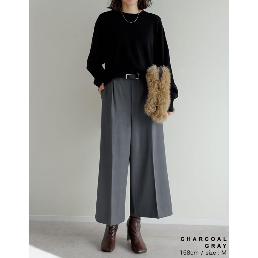 Re:EDIT（リエディ） パンツ ガウチョパンツ レディース 3色 低身長 高