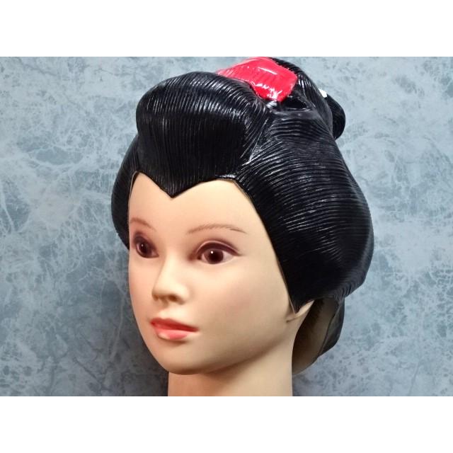 芸者かつら・宴会余興、コント、時代劇等 人気の町娘風カツラ。 : 玩具