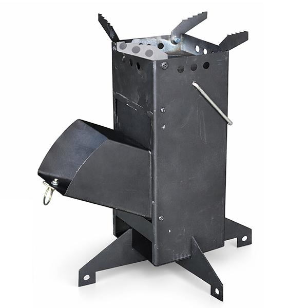 キャンプ 薪ストーブ ロケットストーブ 縦型40cm 五徳付き 焚き火台