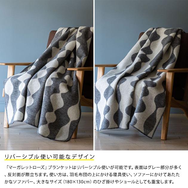 KLIPPAN クリッパン ウール シングル ブランケット マーガレットローズ