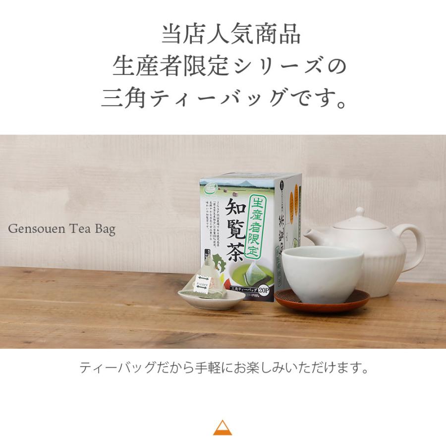 ハラダ製茶 お茶 知覧茶 三角ティーバッグ 鹿児島 生産者限定 1.8g×20P