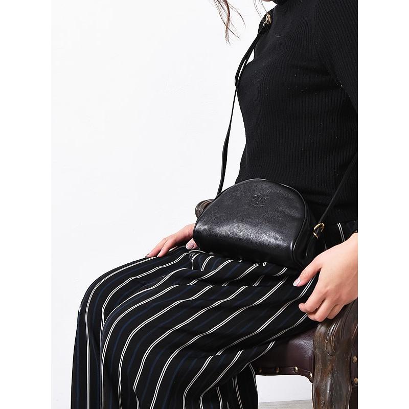 IL BISONTE（イルビゾンテ） IL BISONTE BIGロゴ レザー ショルダー