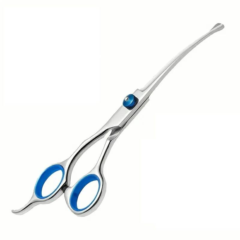 犬猫 ペット トリミングシザー カーブ ハサミ 曲がった刃 はさみ 犬用