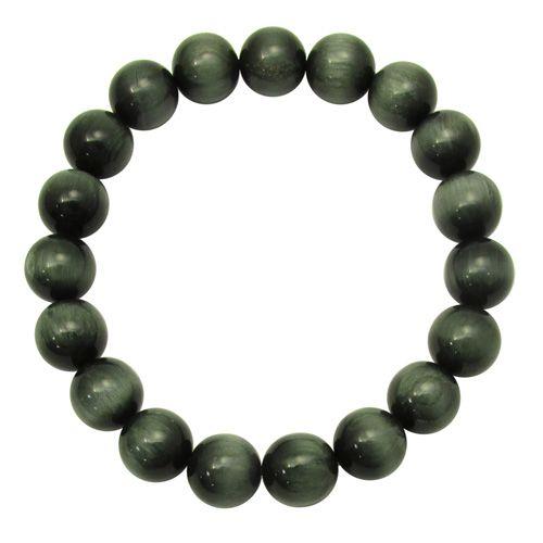 グリーンルチルクォーツ ブレスレット グリーンキャッツアイ ルチル