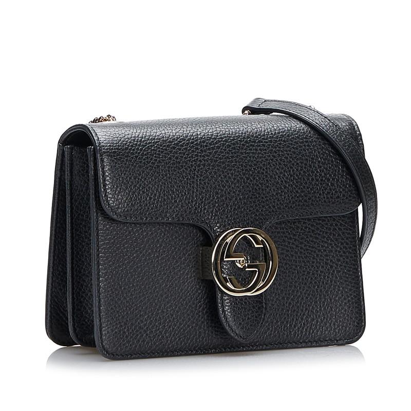 GUCCI（グッチ） インターロッキングG チェーン ショルダーバッグ