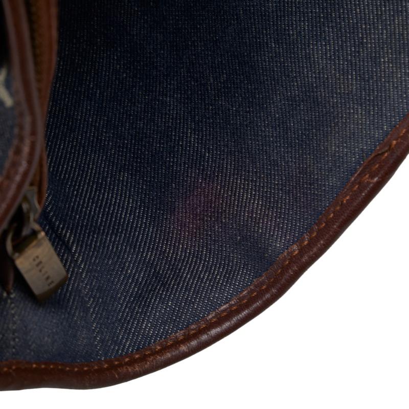 CELINE（セリーヌ） マカダム ブギーバッグ デニム ハンドバッグ