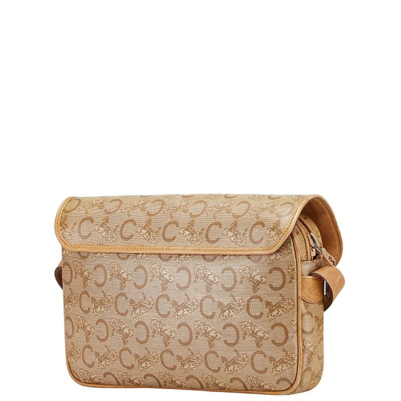 CELINE（セリーヌ） Cマカダム ショルダーバッグ ベージュ ブラウン
