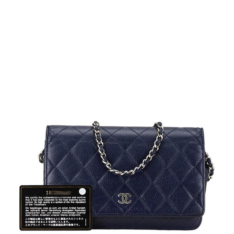 CHANEL（シャネル） ココマーク マトラッセ 長財布 チェーンウォレット
