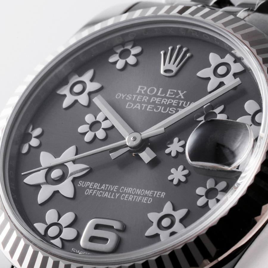 ROLEX（ロレックス） デイトジャスト31 178274 グレー フラワー