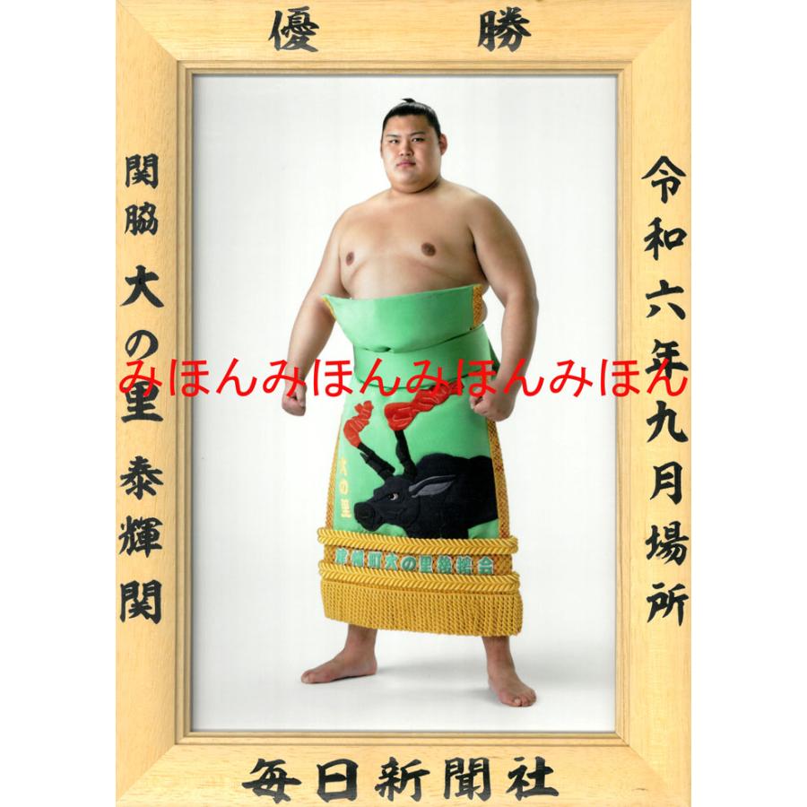 大の里泰輝関 優勝ミニ額 大相撲 ミニ額 優勝額 令和6（2024）年