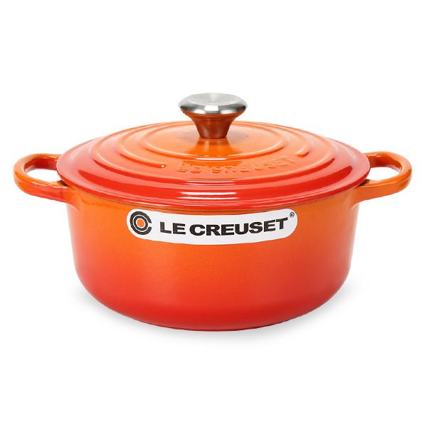 ☆未使用☆ LE CREUSET シグニチャー ココット・ロンド 20 オレンジ
