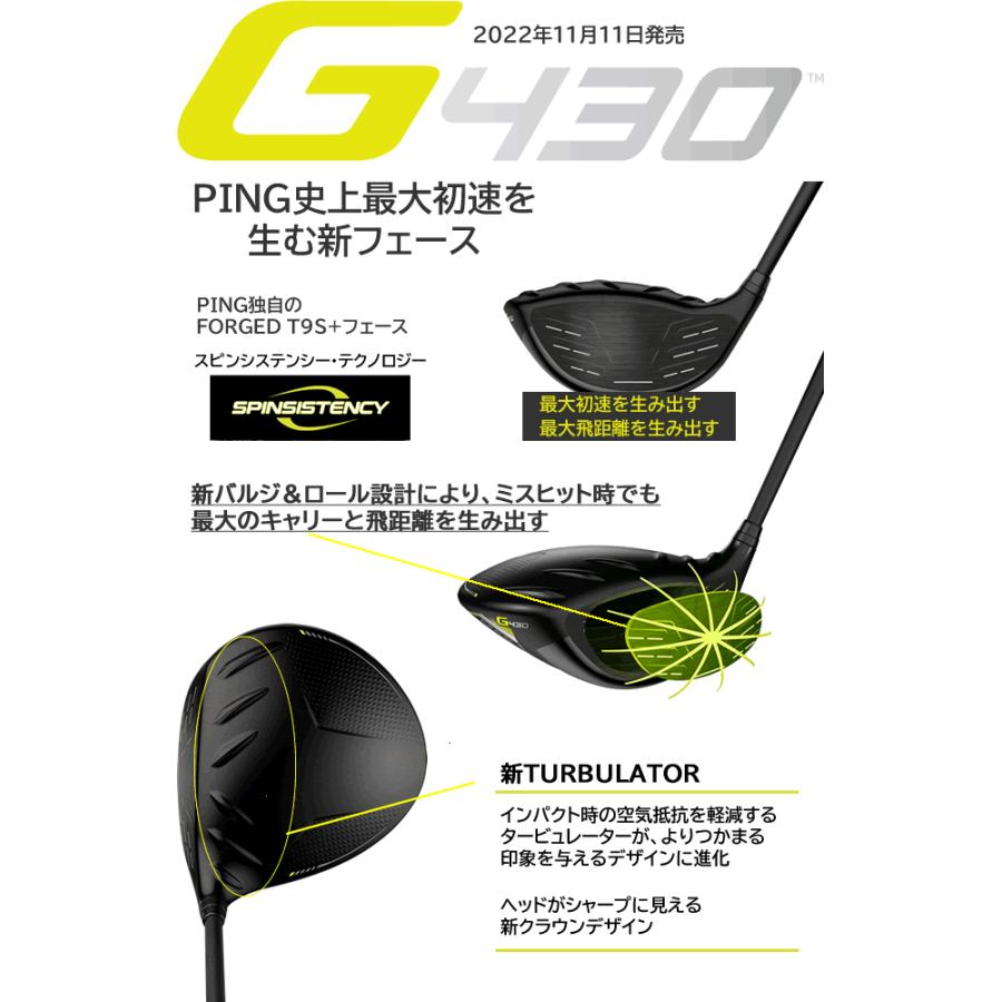 PING（ピン） 【在庫あり】 G430 ドライバー MAX SFT PING ゴルフ