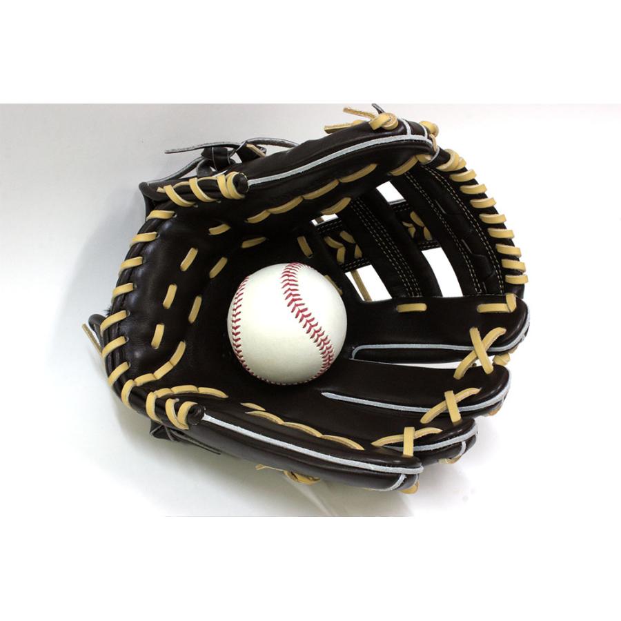 己極 ハイゴールド グローブ 軟式用 OKG-6105 SRダークブラウン 三塁