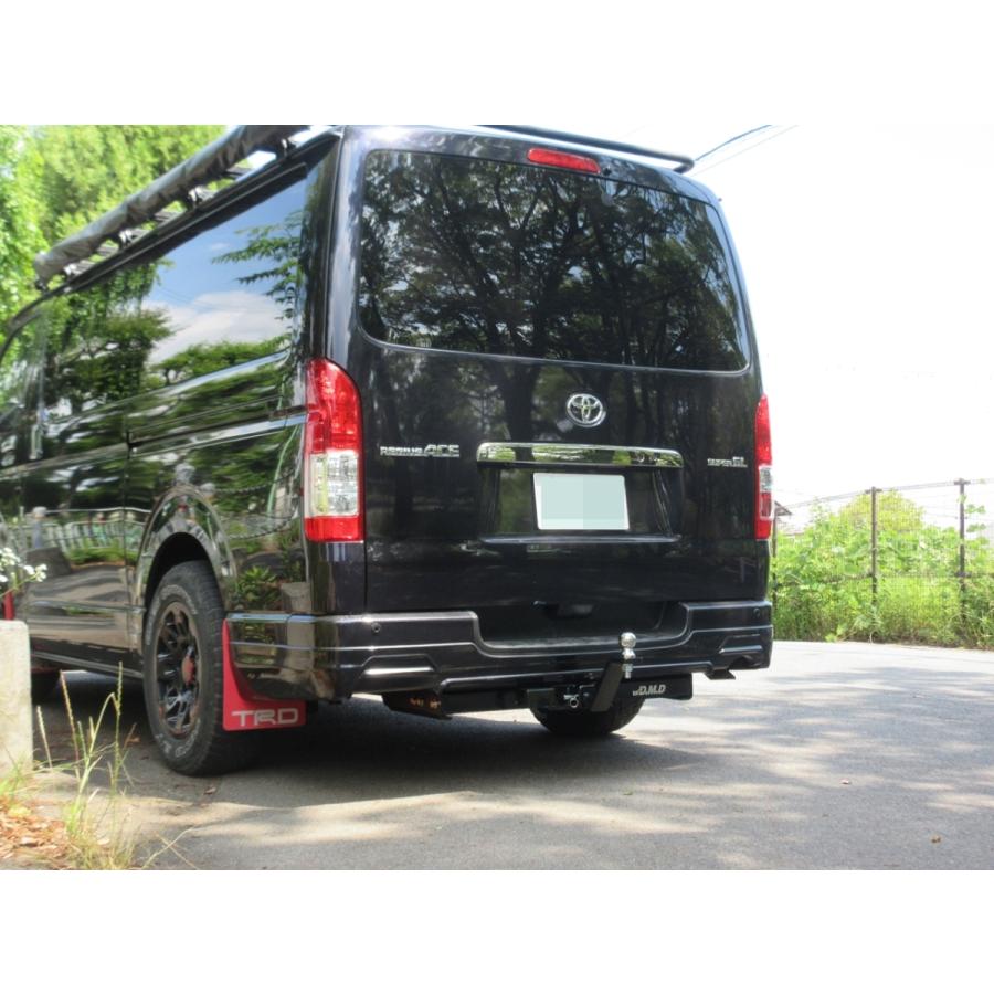 DMDヒッチ ハイエース200系標準TRDエアロ用 E級ヒッチメンバー HE200