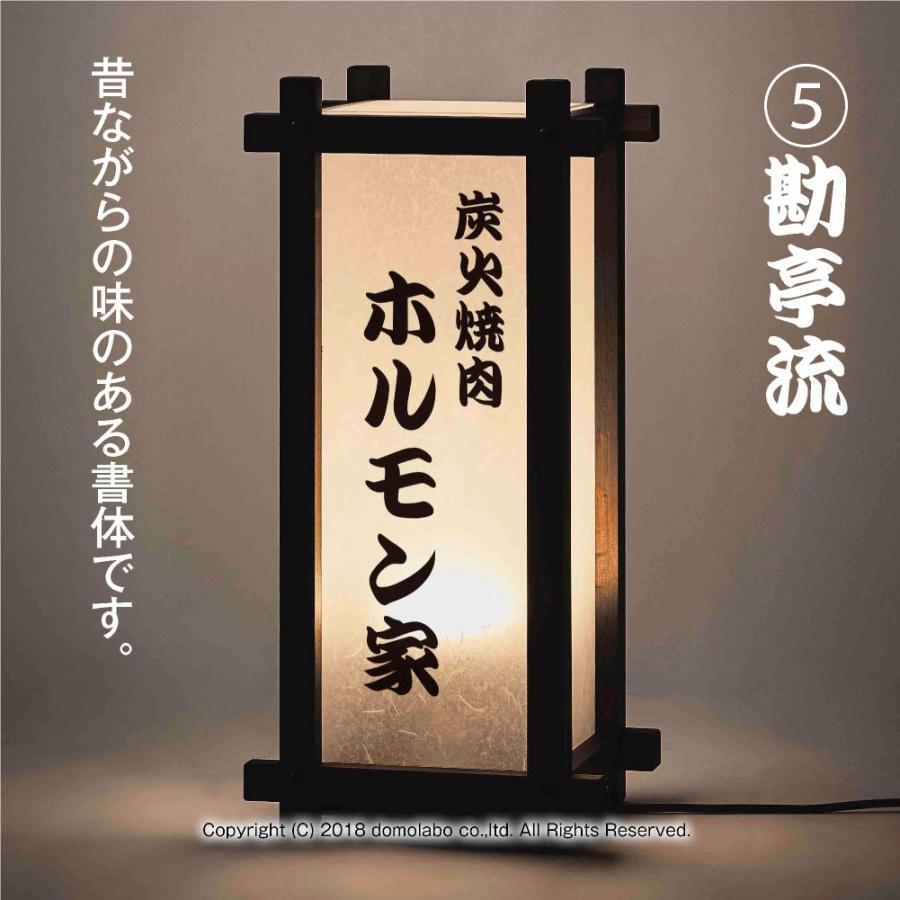 木製行灯 中 SUF-25 4面 かんたんセット LED照明付き 店舗用看板 日本