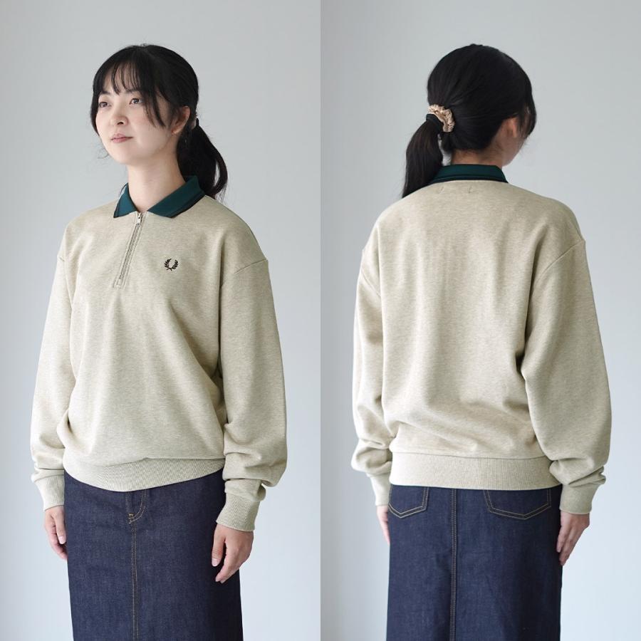 FRED PERRY（フレッドペリー） ジップ ネック カラースウェット