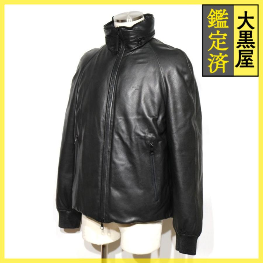 LOUIS VUITTON（ルイ・ヴィトン） レザーダウンジャケット メンズ48