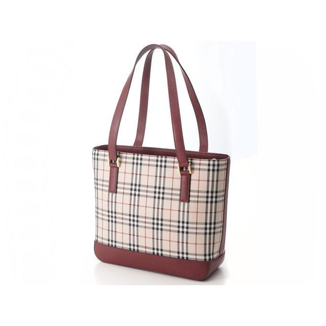 BURBERRY（バーバリー） ノバチェック トートバッグ キャンバス レザー