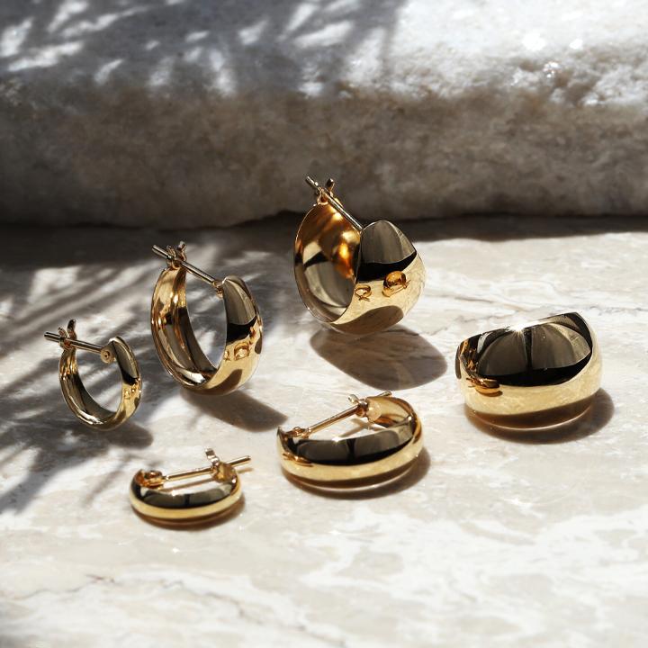 DEVAS 【土日限定2500円OFFクーポン有】 フープピアス 18k ピアス 18金