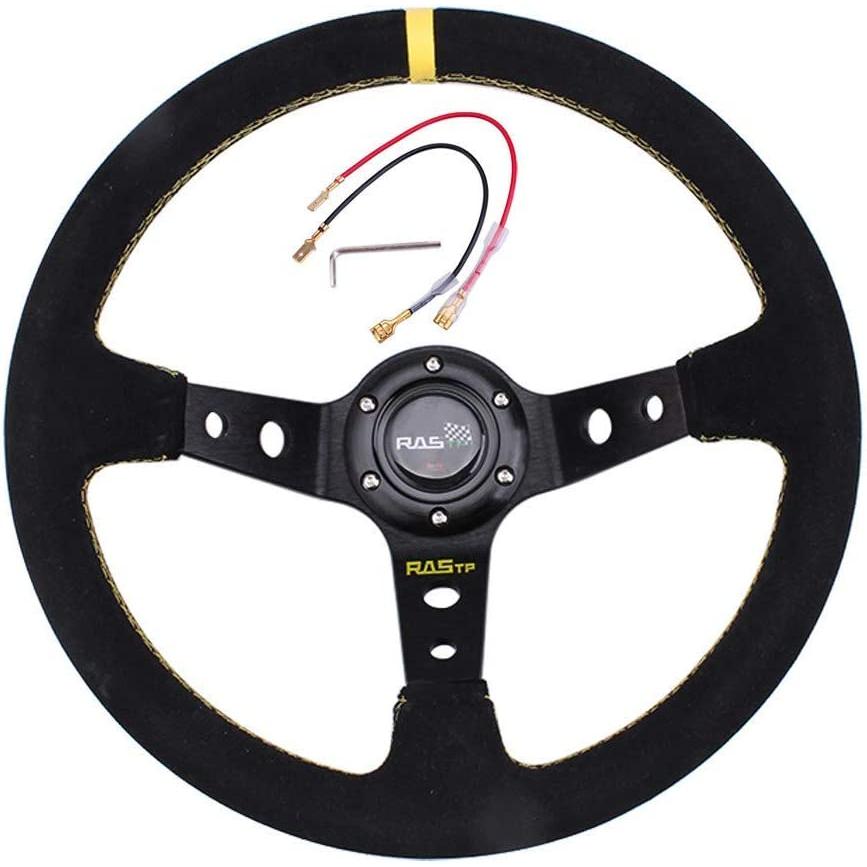 並行輸入品】 RASTP ステアリング ハンドル 直径345mm 軽量