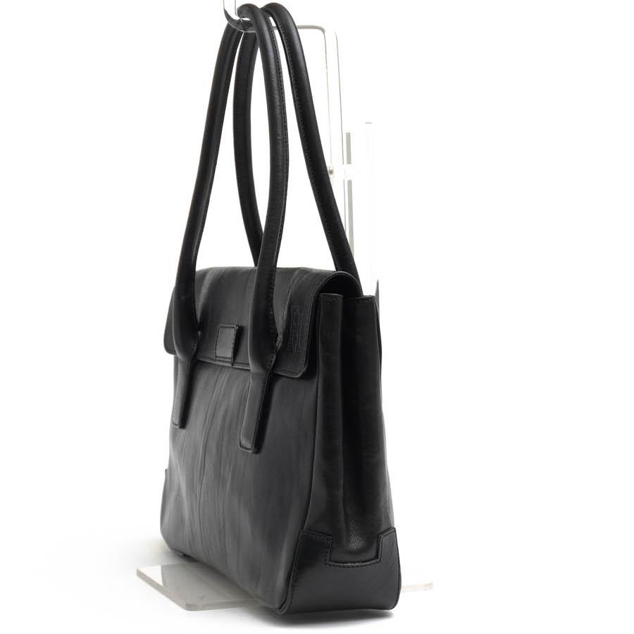 HIROFU（ヒロフ） ハンドバッグ 牛革 カーフ フラップ式 肩掛け ワン