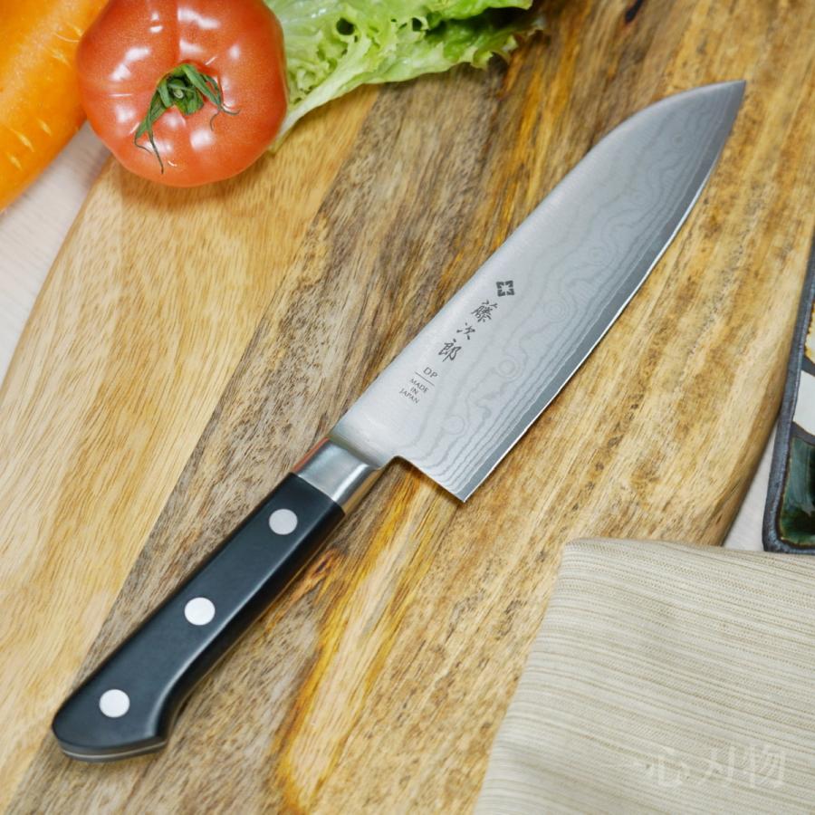 藤次郎 包丁 三徳 V金10号 CLASSICダマスカス 37層ダマスカス鋼 霞流し