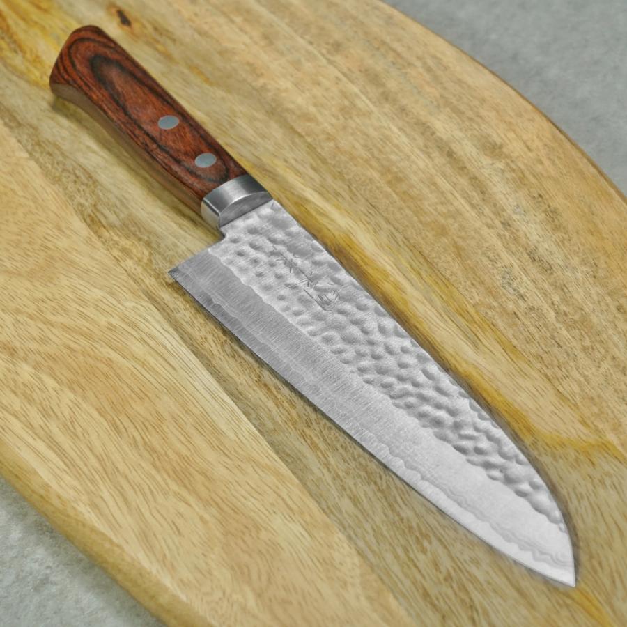 包丁 牛刀 180mm V金10号 鎚目積層 6寸 訓平作 刻流 増谷刃物製作 越前
