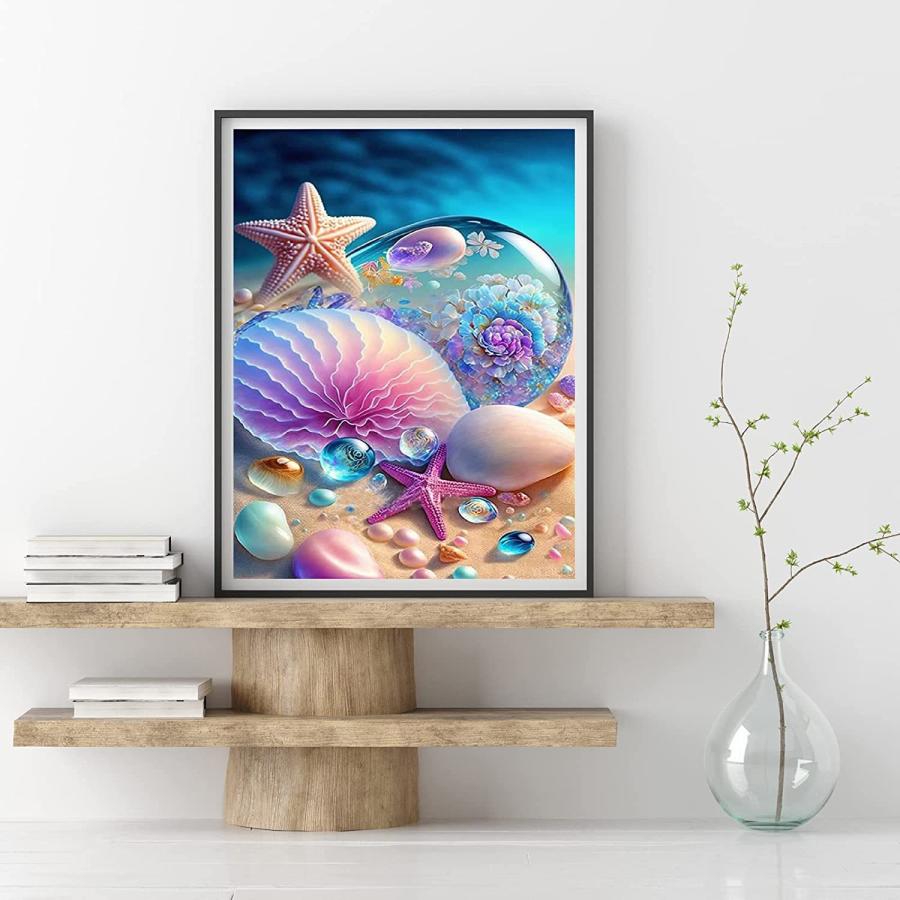 ダイヤモンドアート 初心者 キット 海 夏 砂浜 ビーズ おしゃれ 刺繍