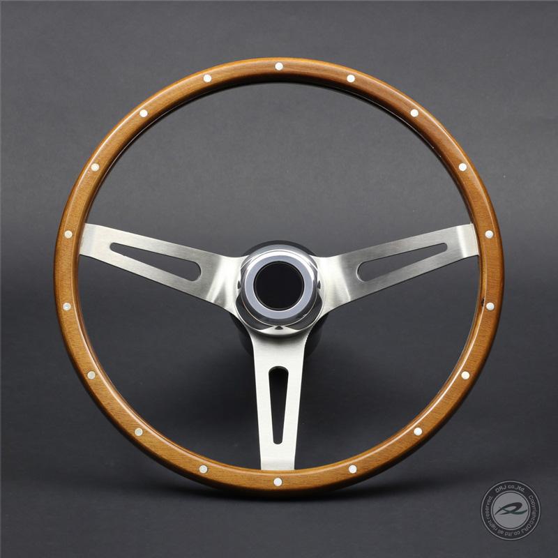 ウッドステアリング 35.5Φ ディープコーン ヴィンテージスタイル