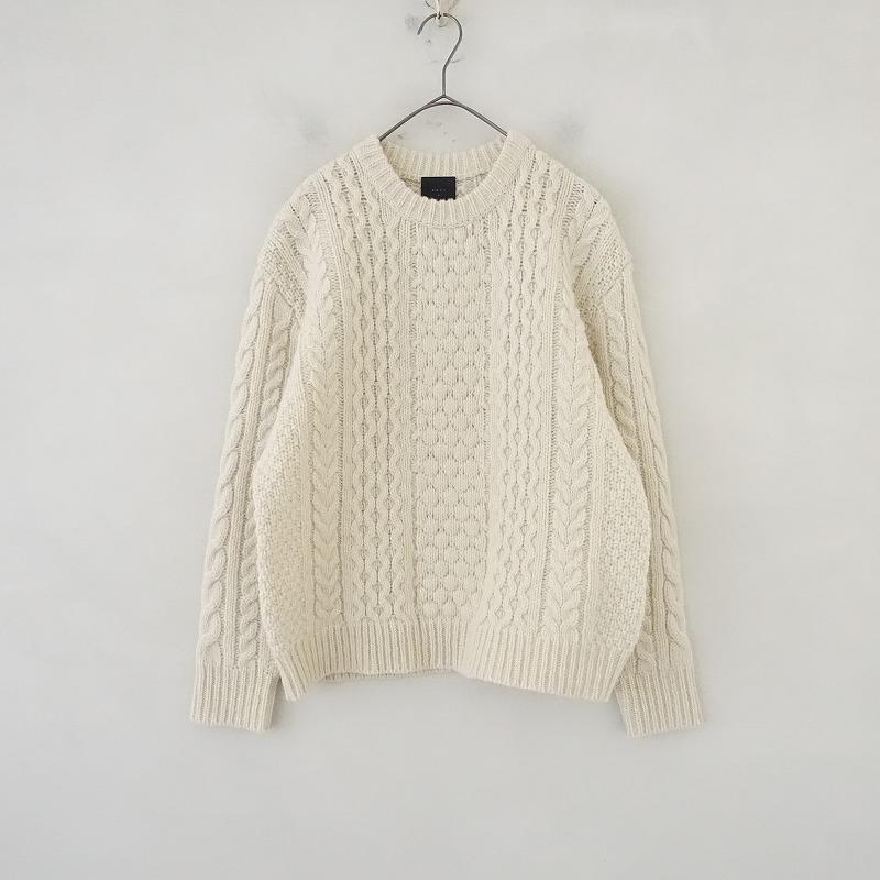 TANDEY オオカミとフクロウ *オオカミと白トナカイのペール ニットプル